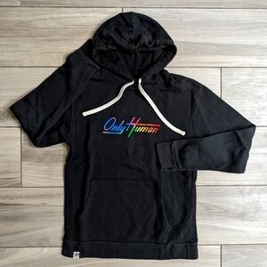 Only Human Team Human Rainbow Hoodie